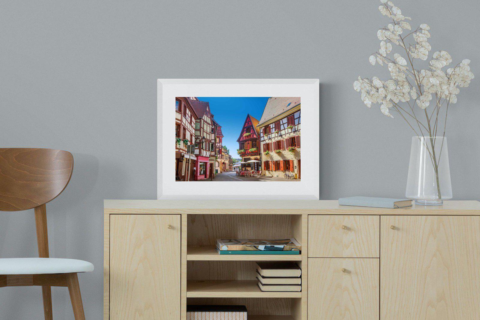 Colmar-Wall_Art-60 x 45cm-Framed Print-White-Pixalot