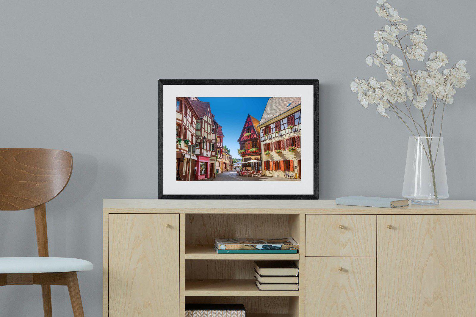 Colmar-Wall_Art-60 x 45cm-Framed Print-Black-Pixalot