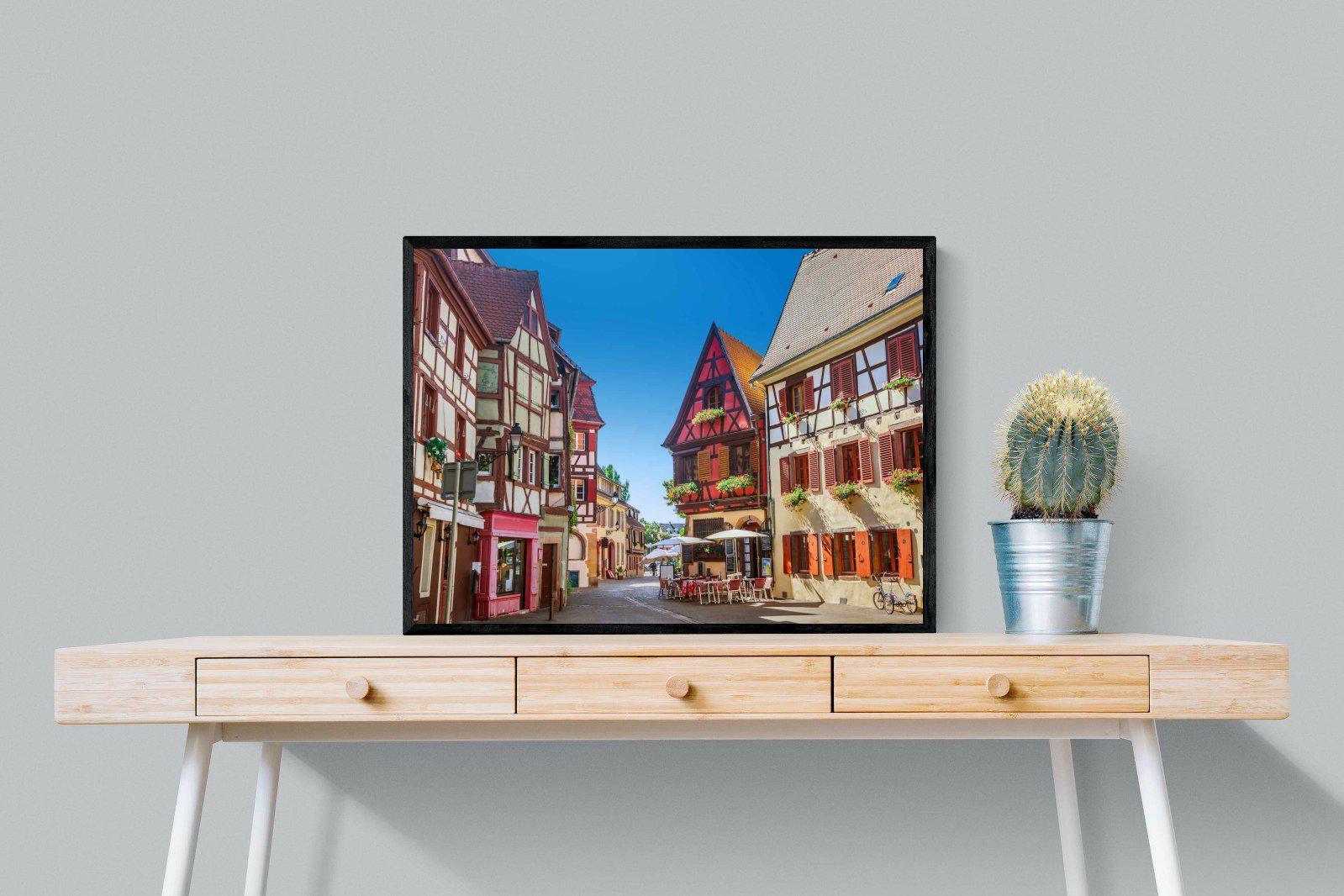 Colmar-Wall_Art-80 x 60cm-Mounted Canvas-Black-Pixalot