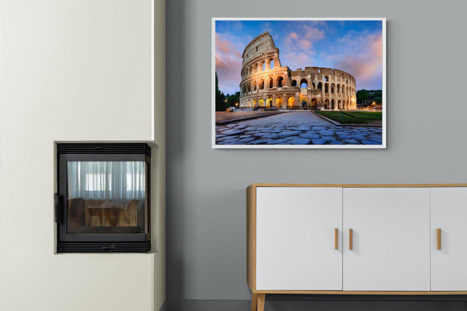 Colosseum-Wall_Art-100 x 75cm-Mounted Canvas-White-Pixalot