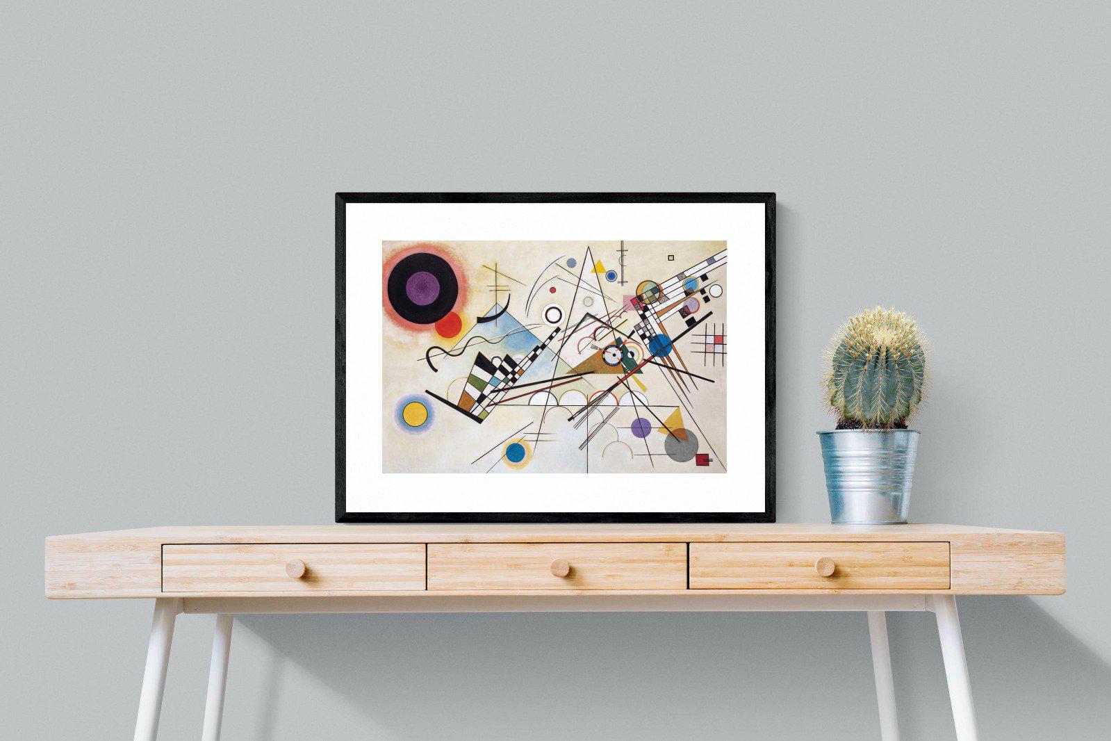 Composition VIII-Wall_Art-80 x 60cm-Framed Print-Black-Pixalot