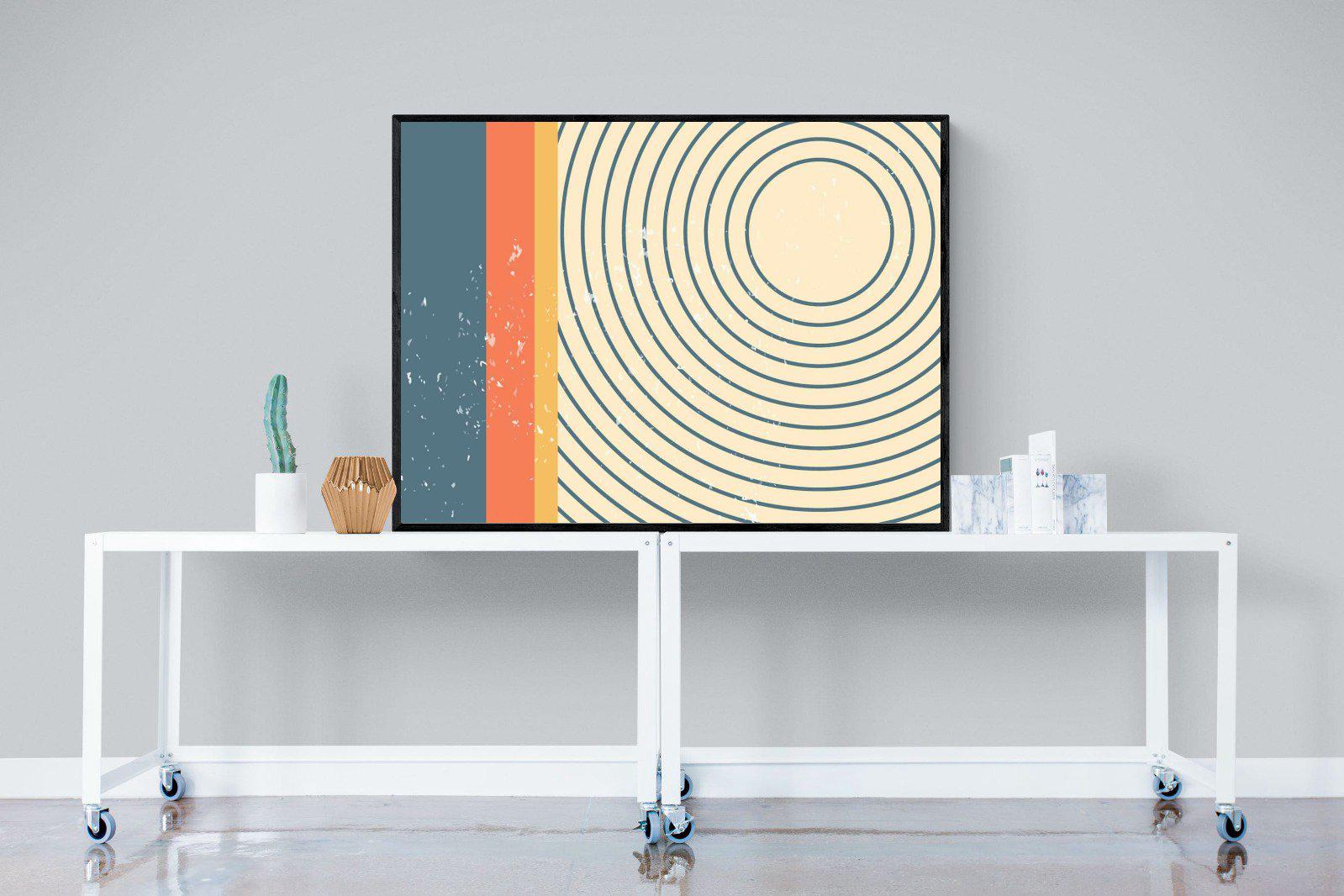 Concentric-Wall_Art-120 x 90cm-Mounted Canvas-Black-Pixalot