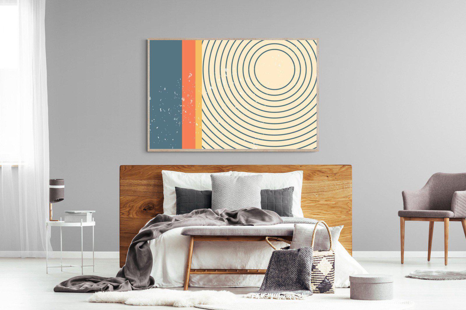 Concentric-Wall_Art-150 x 100cm-Mounted Canvas-Wood-Pixalot