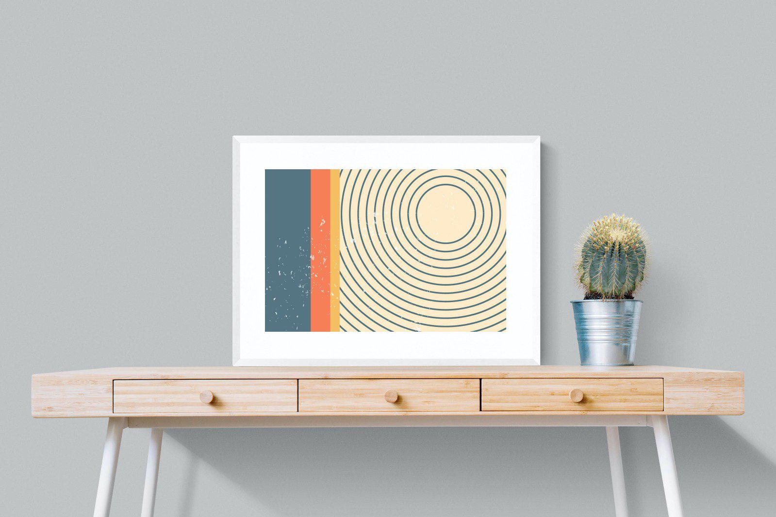 Concentric-Wall_Art-80 x 60cm-Framed Print-White-Pixalot