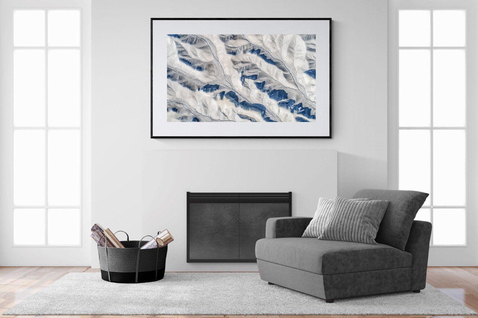 Contours-Wall_Art-150 x 100cm-Framed Print-Black-Pixalot