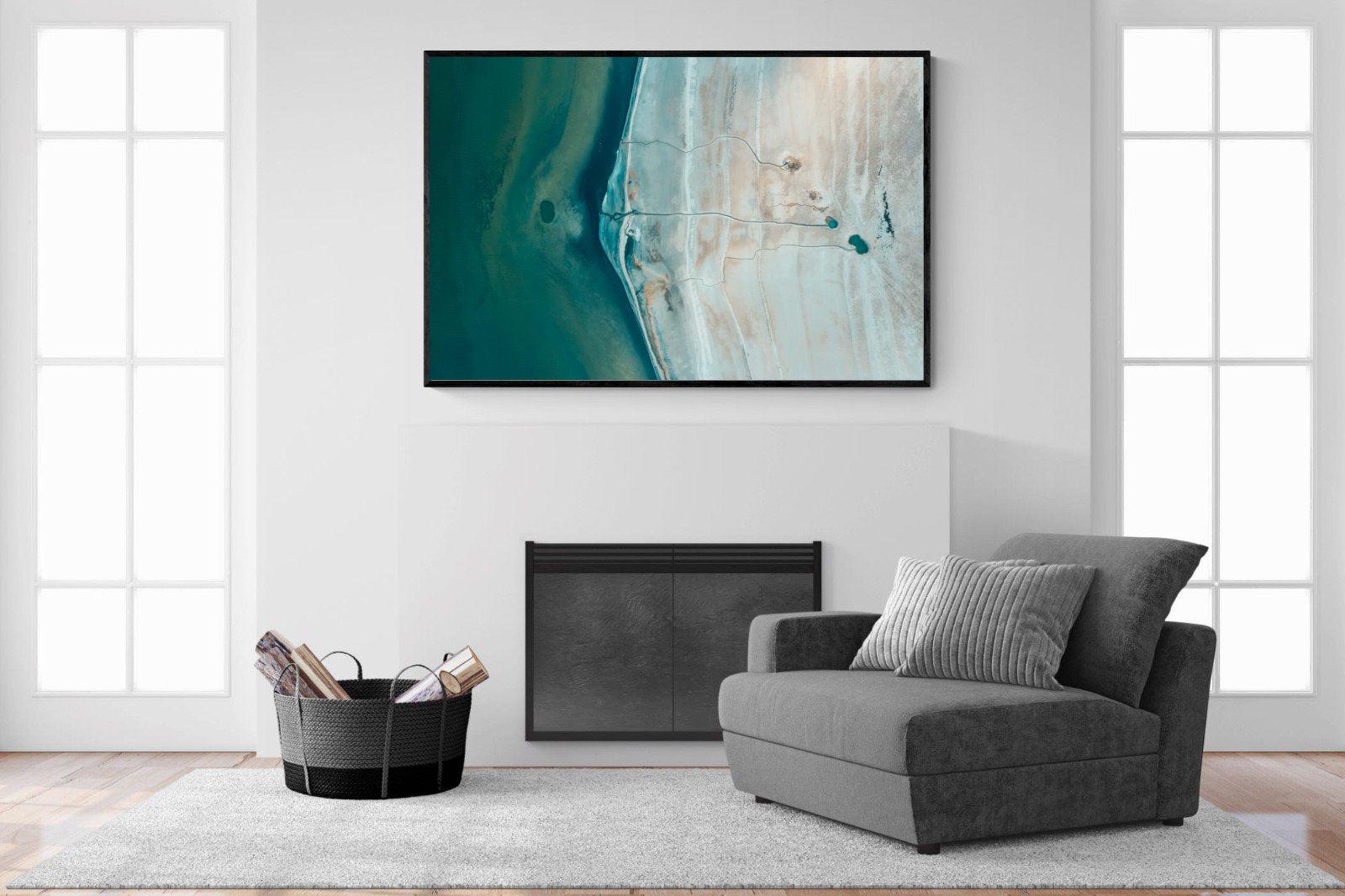 Converging Landscape-Wall_Art-150 x 100cm-Mounted Canvas-Black-Pixalot