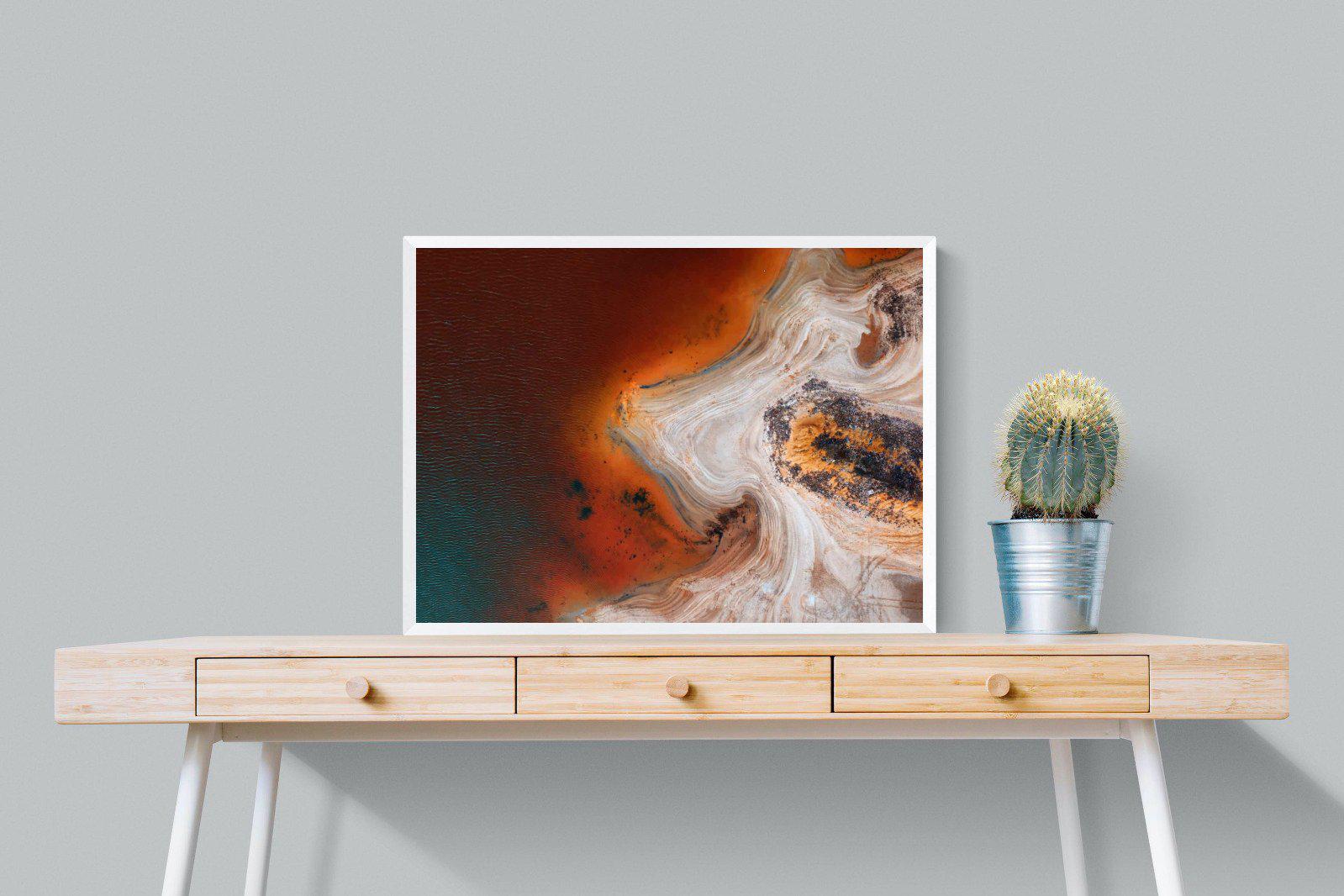 Copper Salt Pan-Wall_Art-80 x 60cm-Mounted Canvas-White-Pixalot