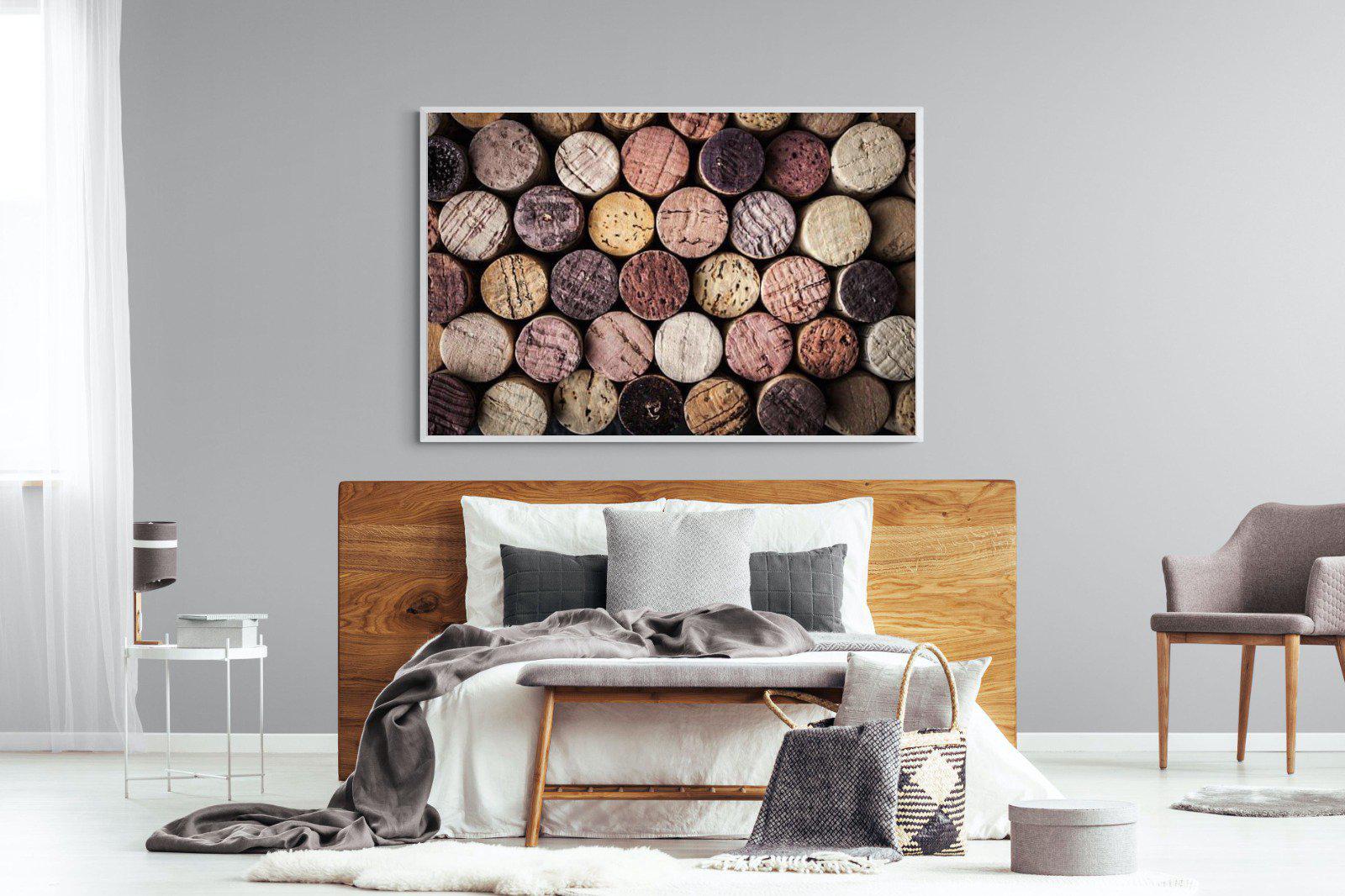 Corked-Wall_Art-150 x 100cm-Mounted Canvas-White-Pixalot