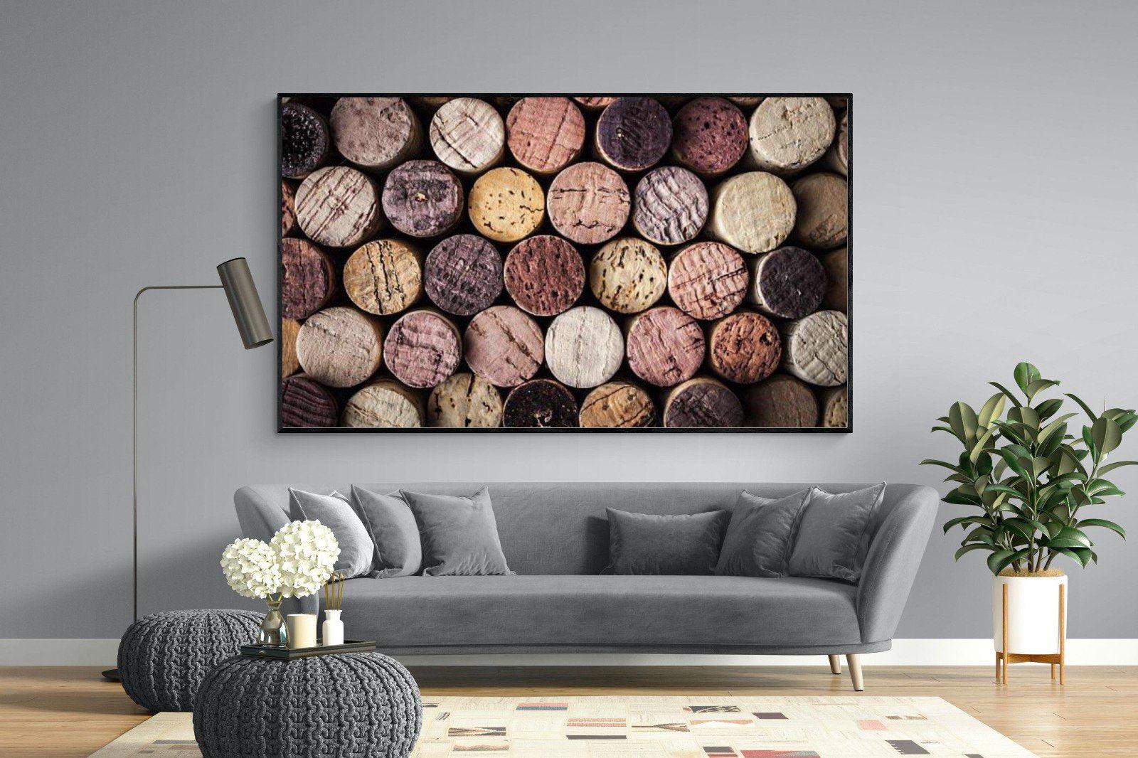 Corked-Wall_Art-220 x 130cm-Mounted Canvas-Black-Pixalot