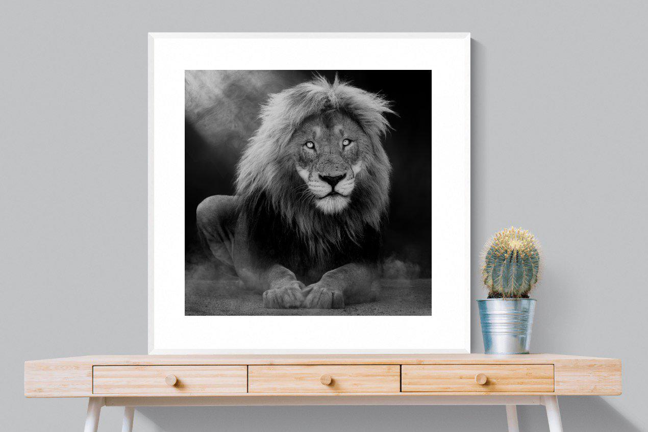 Courage-Wall_Art-100 x 100cm-Framed Print-White-Pixalot