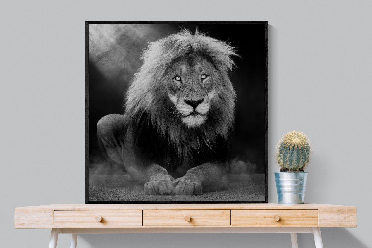 Courage-Wall_Art-100 x 100cm-Mounted Canvas-Black-Pixalot