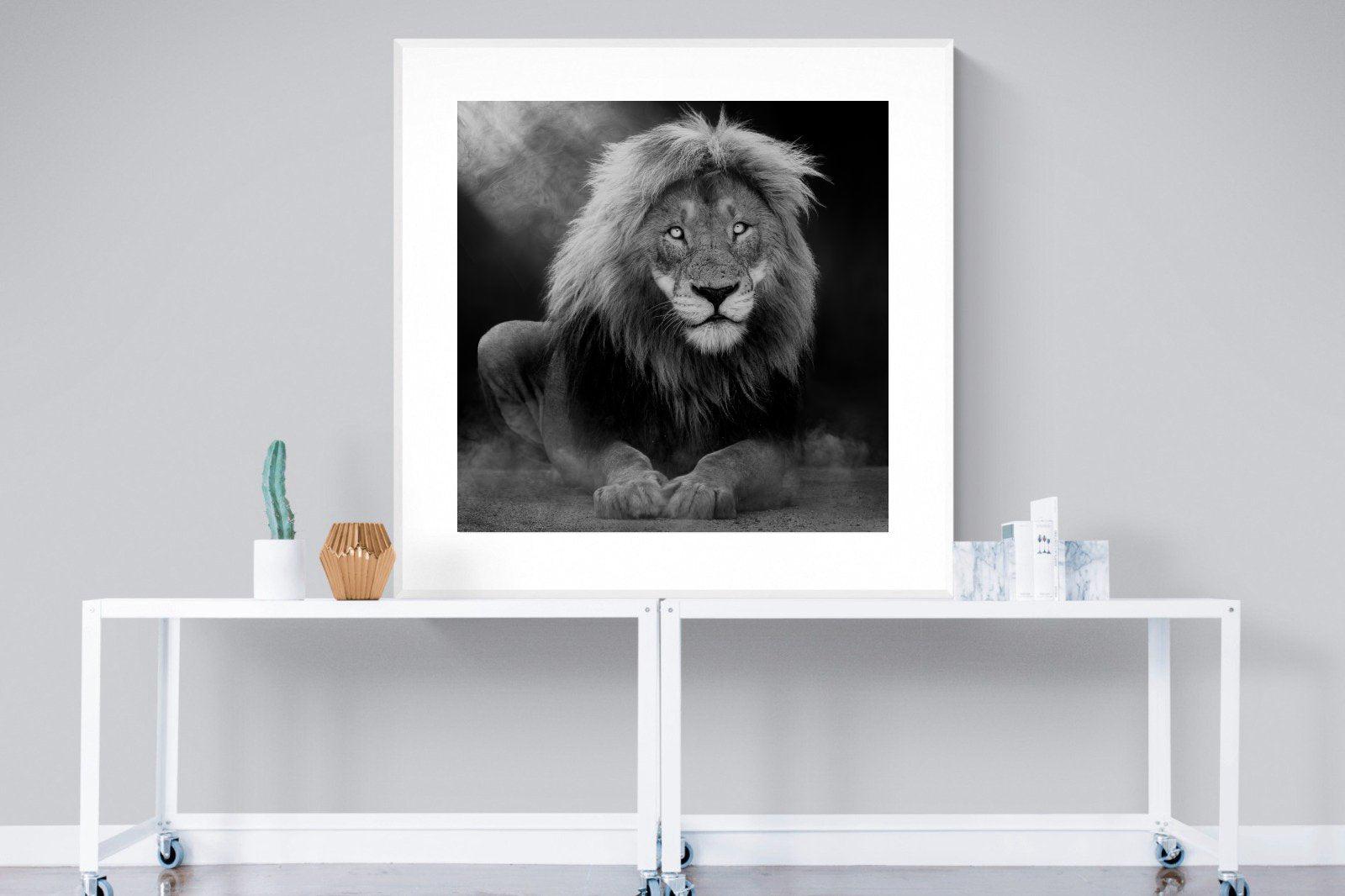 Courage-Wall_Art-120 x 120cm-Framed Print-White-Pixalot