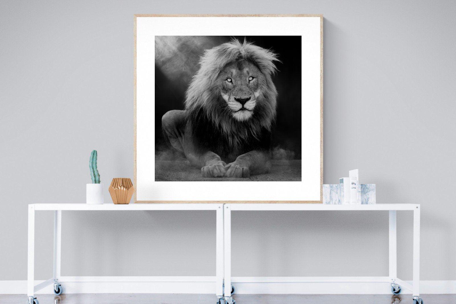 Courage-Wall_Art-120 x 120cm-Framed Print-Wood-Pixalot