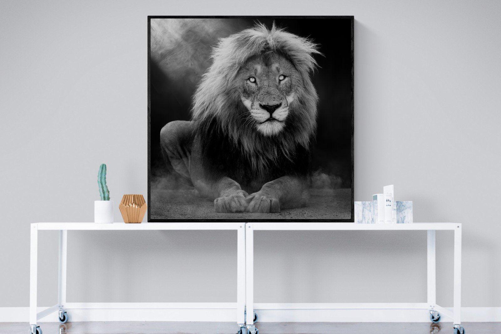 Courage-Wall_Art-120 x 120cm-Mounted Canvas-Black-Pixalot