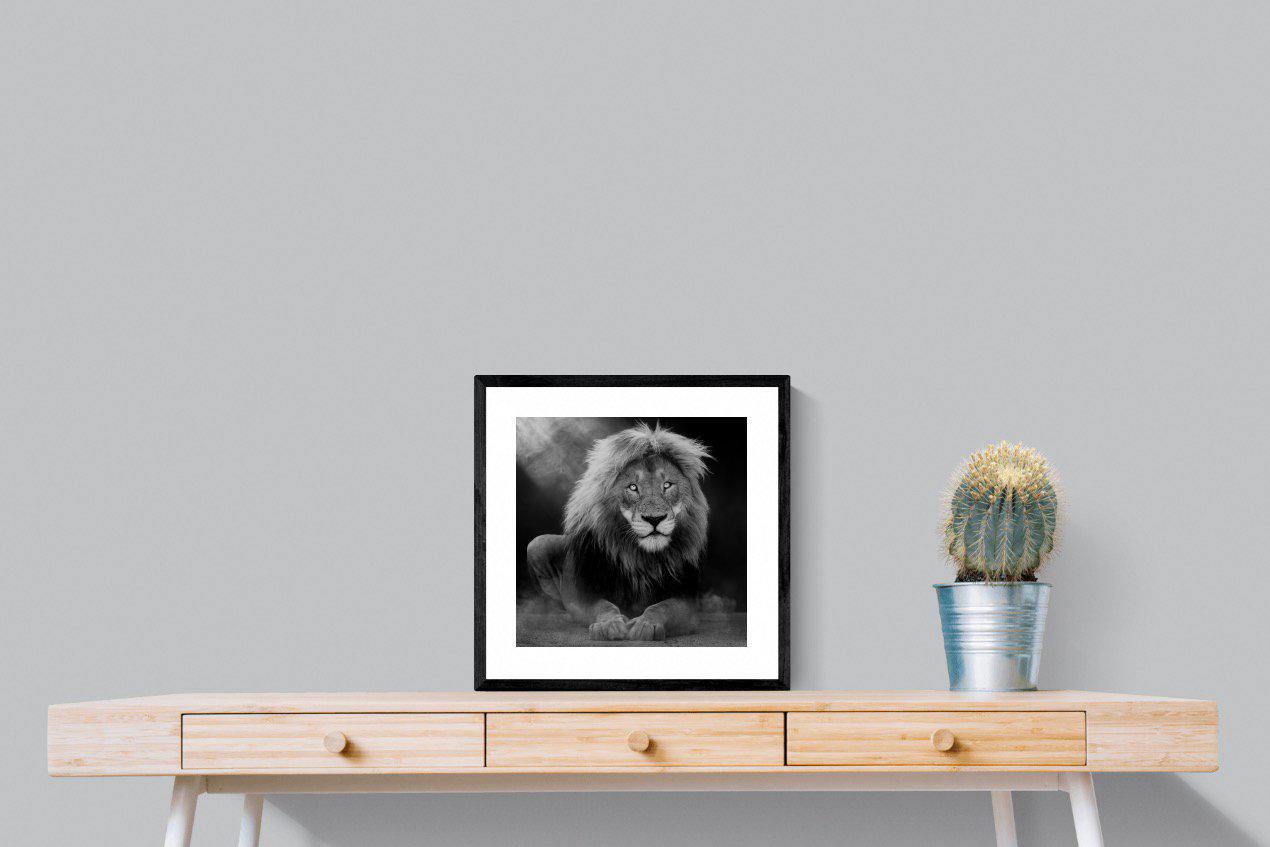 Courage-Wall_Art-50 x 50cm-Framed Print-Black-Pixalot