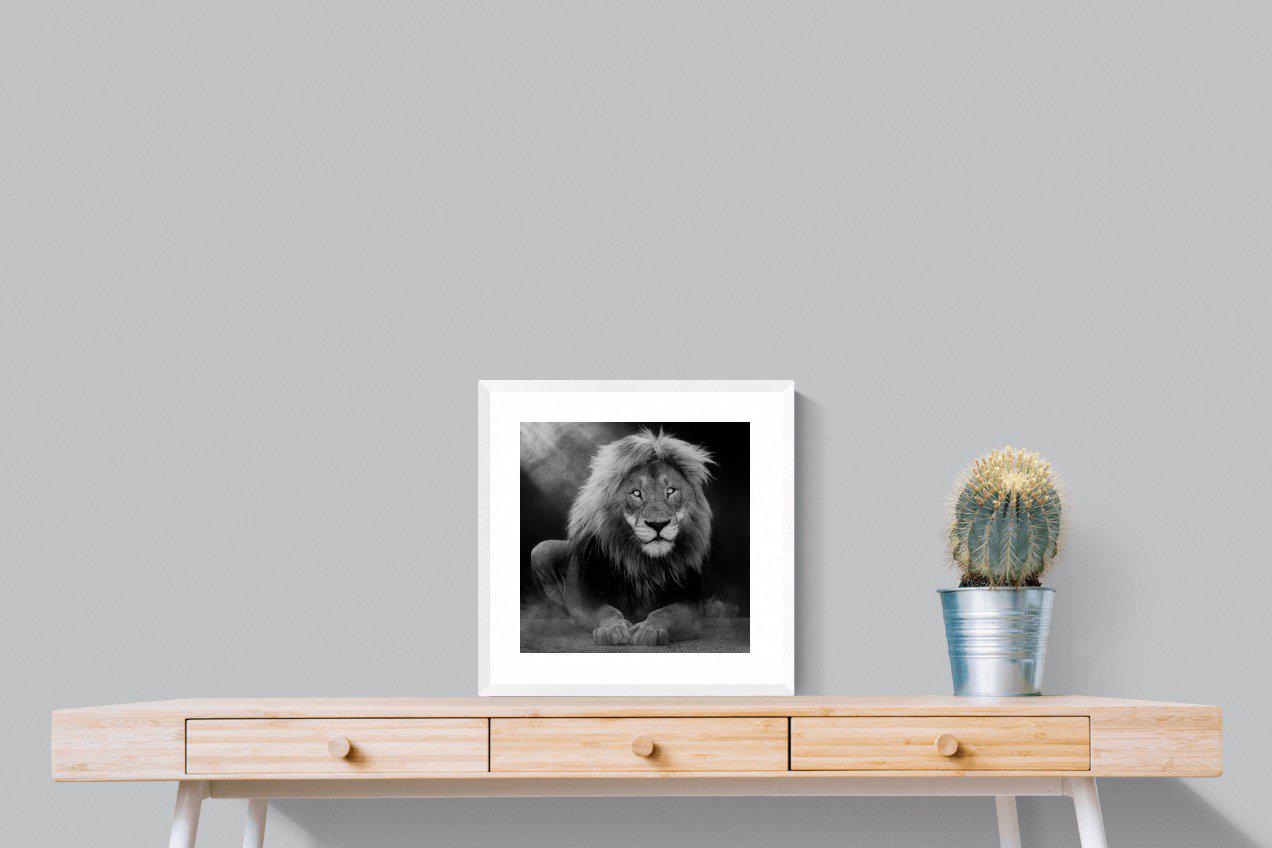 Courage-Wall_Art-50 x 50cm-Framed Print-White-Pixalot