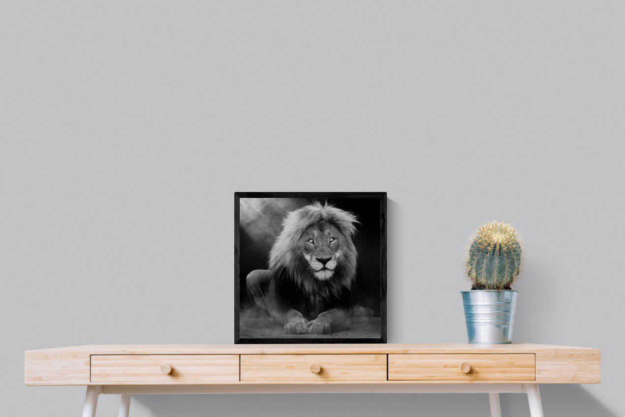 Courage-Wall_Art-50 x 50cm-Mounted Canvas-Black-Pixalot