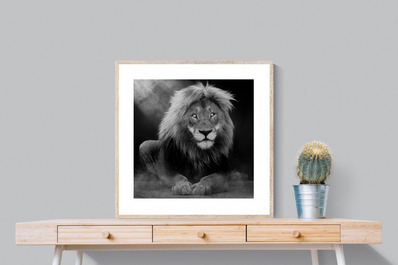 Courage-Wall_Art-80 x 80cm-Framed Print-Wood-Pixalot