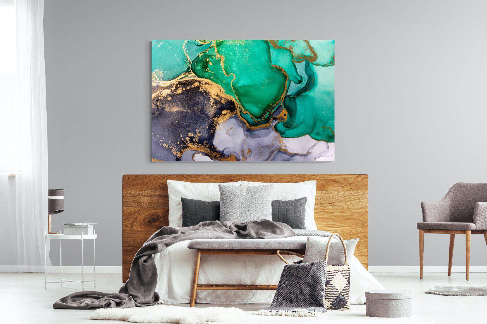 Crème de Menthe-Wall_Art-150 x 100cm-Mounted Canvas-No Frame-Pixalot