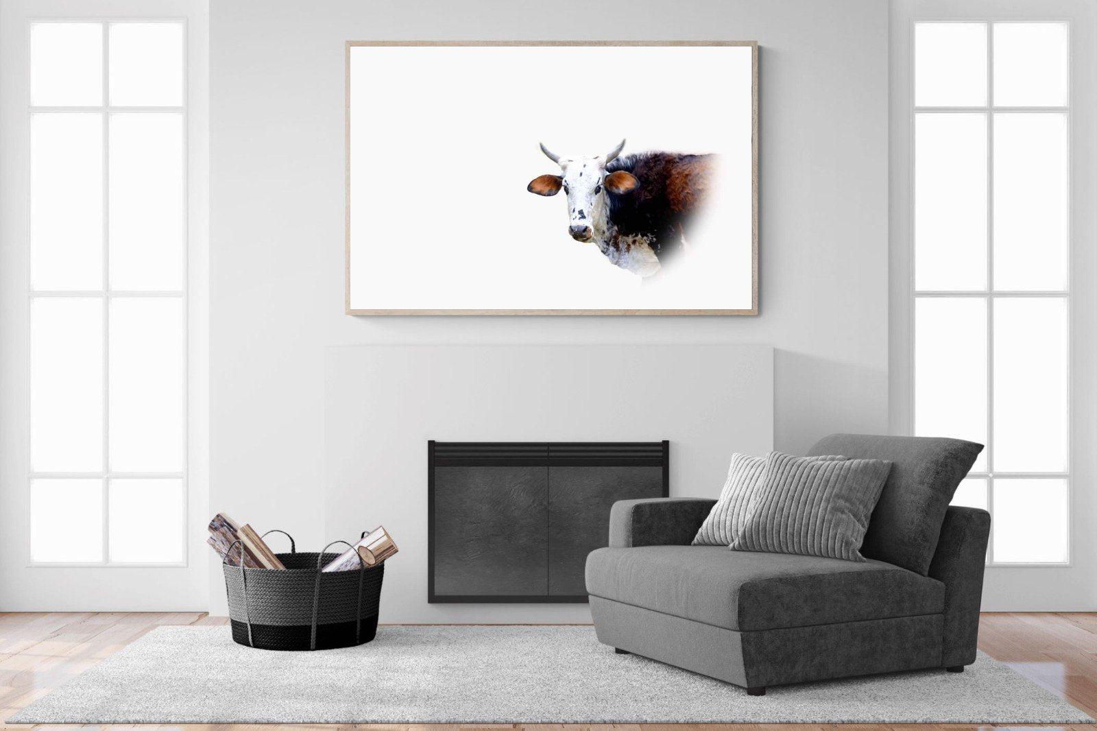 Curious Nguni-Wall_Art-150 x 100cm-Mounted Canvas-Wood-Pixalot