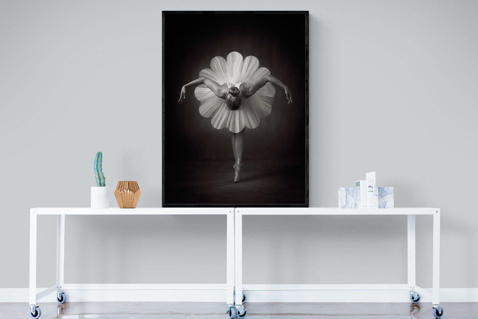 Curtsy-Wall_Art-90 x 120cm-Mounted Canvas-Black-Pixalot