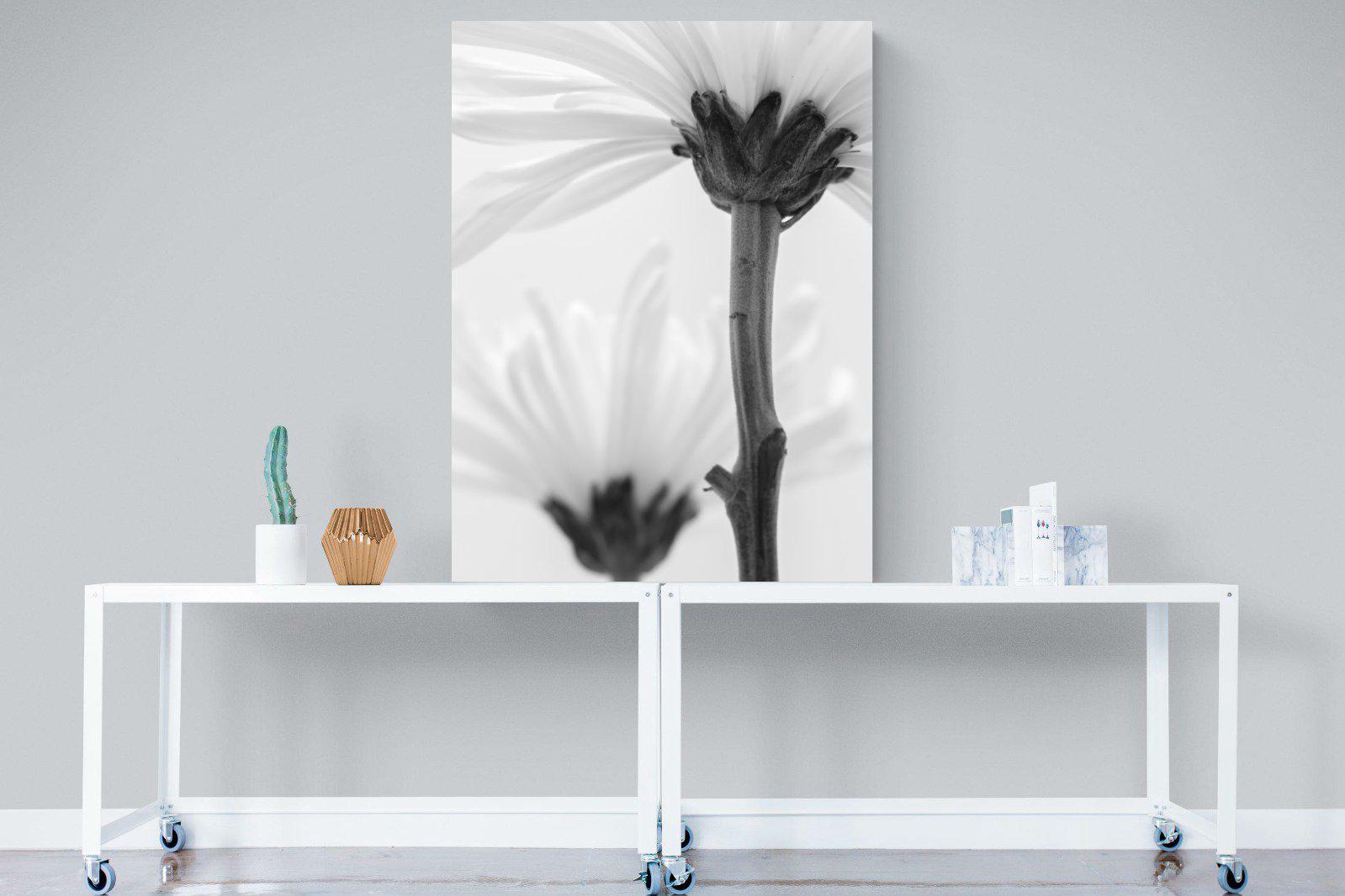 Daisy Stem-Wall_Art-90 x 120cm-Mounted Canvas-No Frame-Pixalot