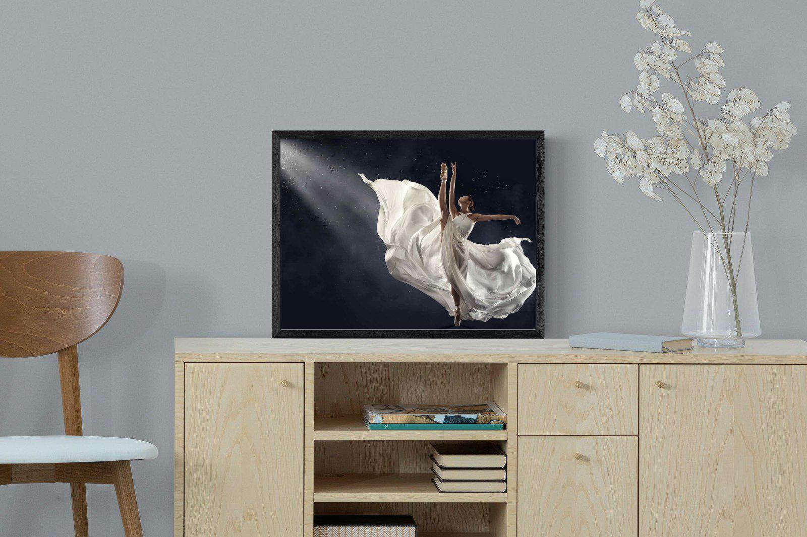 Dancing in the Spotlight-Wall_Art-60 x 45cm-Mounted Canvas-Black-Pixalot