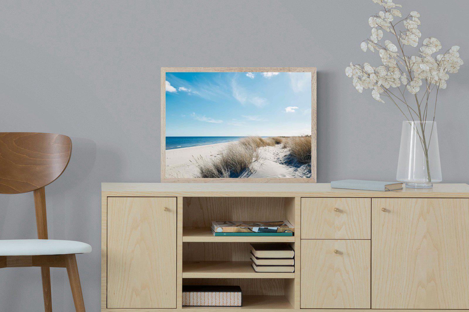 Danish Coastline-Wall_Art-60 x 45cm-Mounted Canvas-Wood-Pixalot