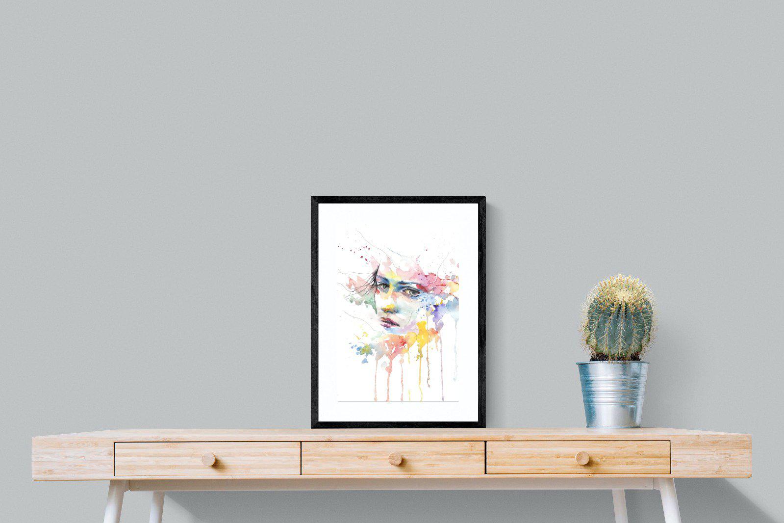 Deep in Thought-Wall_Art-45 x 60cm-Framed Print-Black-Pixalot