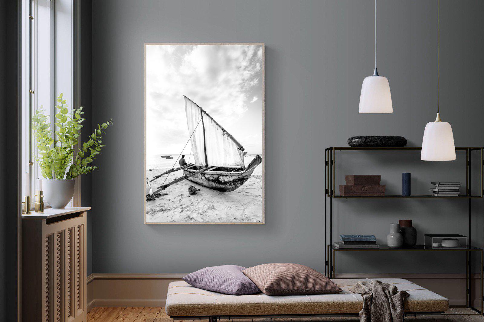 Dhow-Wall_Art-120 x 180cm-Mounted Canvas-Wood-Pixalot