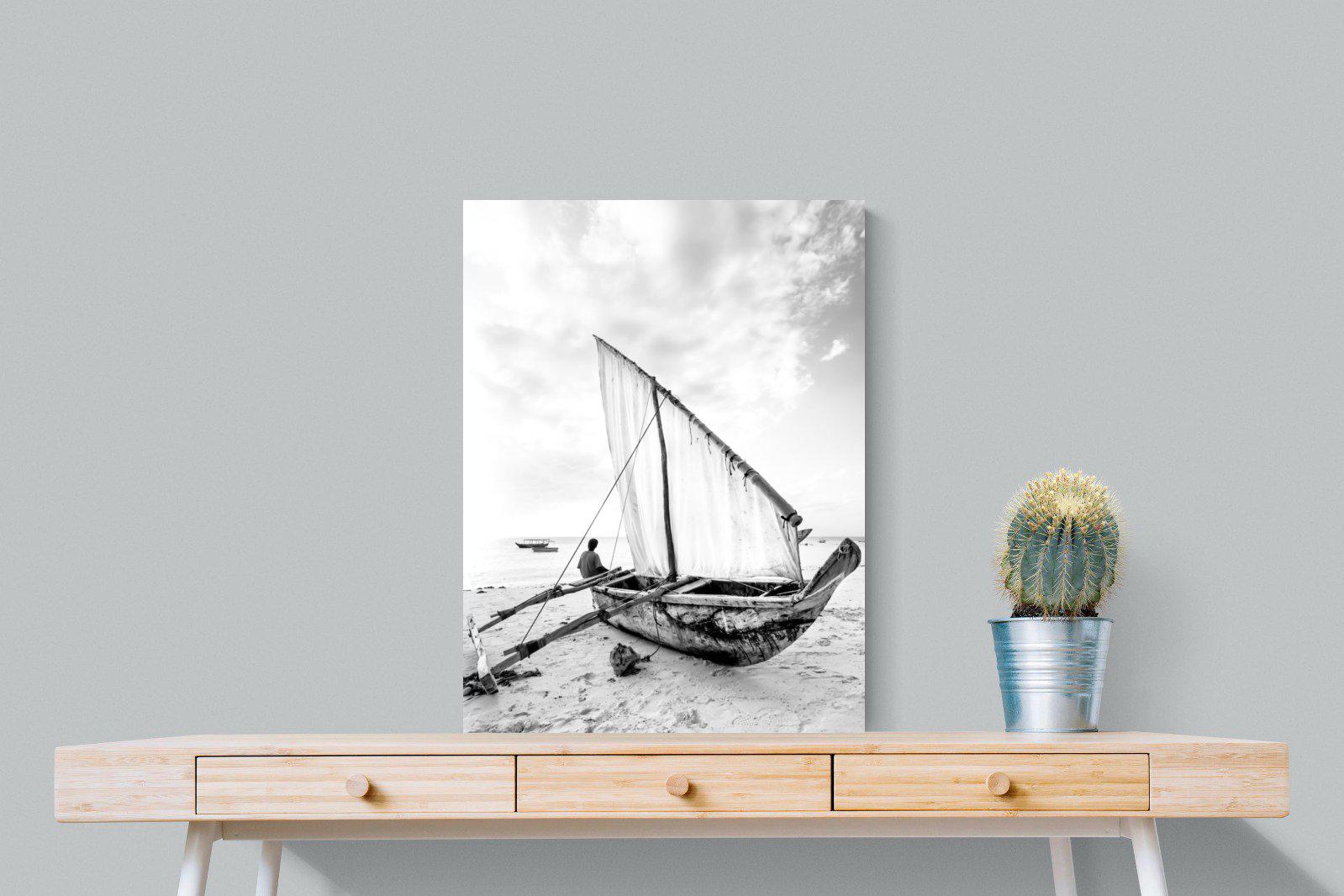 Dhow-Wall_Art-60 x 80cm-Mounted Canvas-No Frame-Pixalot