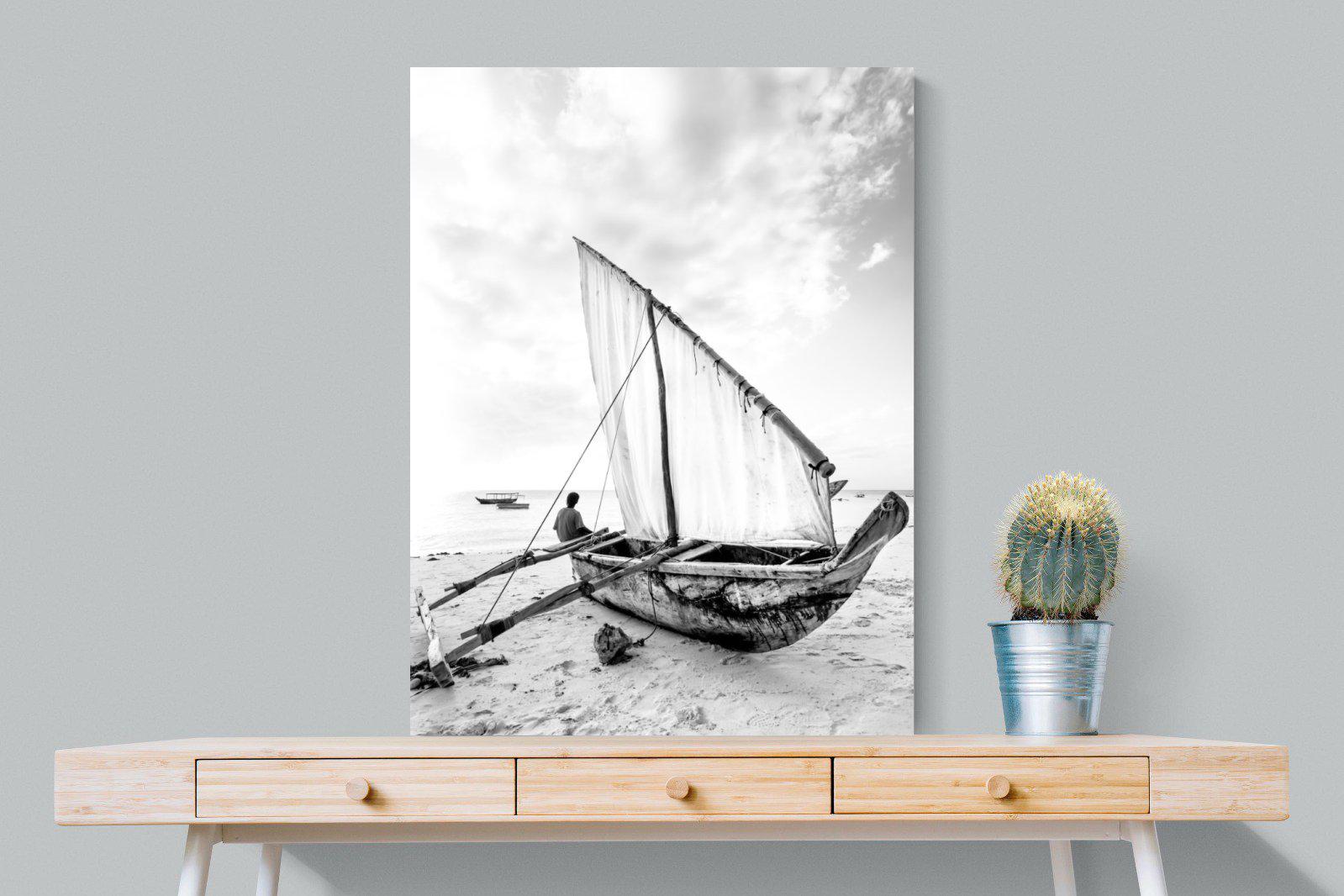 Dhow-Wall_Art-75 x 100cm-Mounted Canvas-No Frame-Pixalot