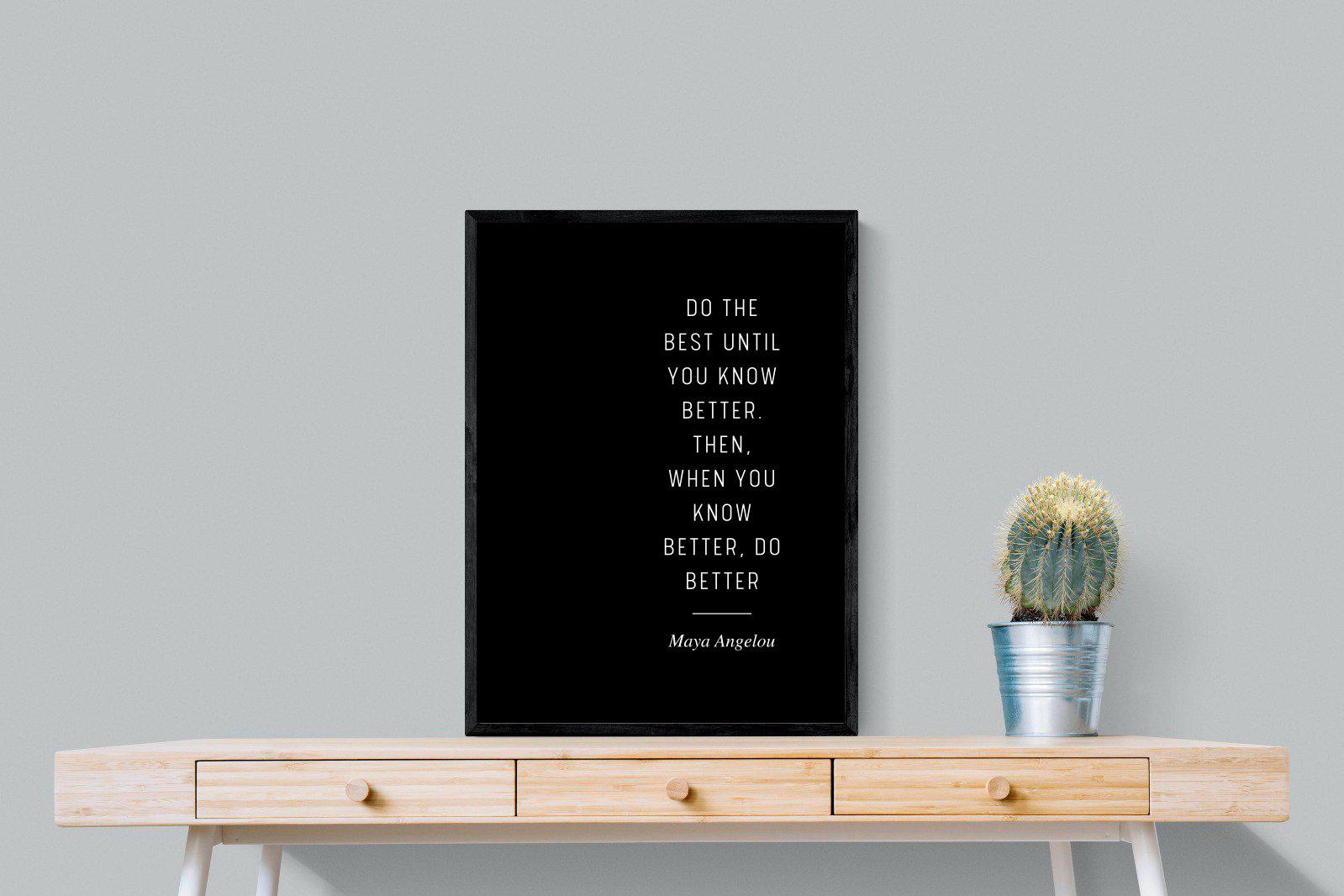 Do Better-Wall_Art-60 x 80cm-Mounted Canvas-Black-Pixalot