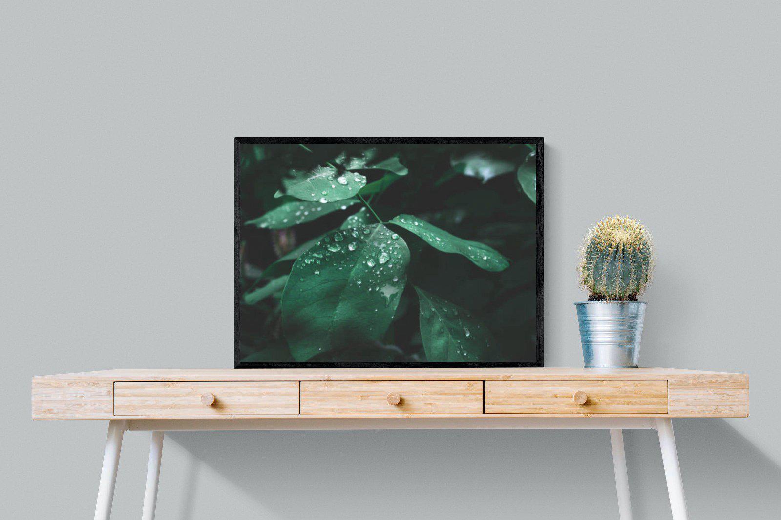 Droplet-Wall_Art-80 x 60cm-Mounted Canvas-Black-Pixalot