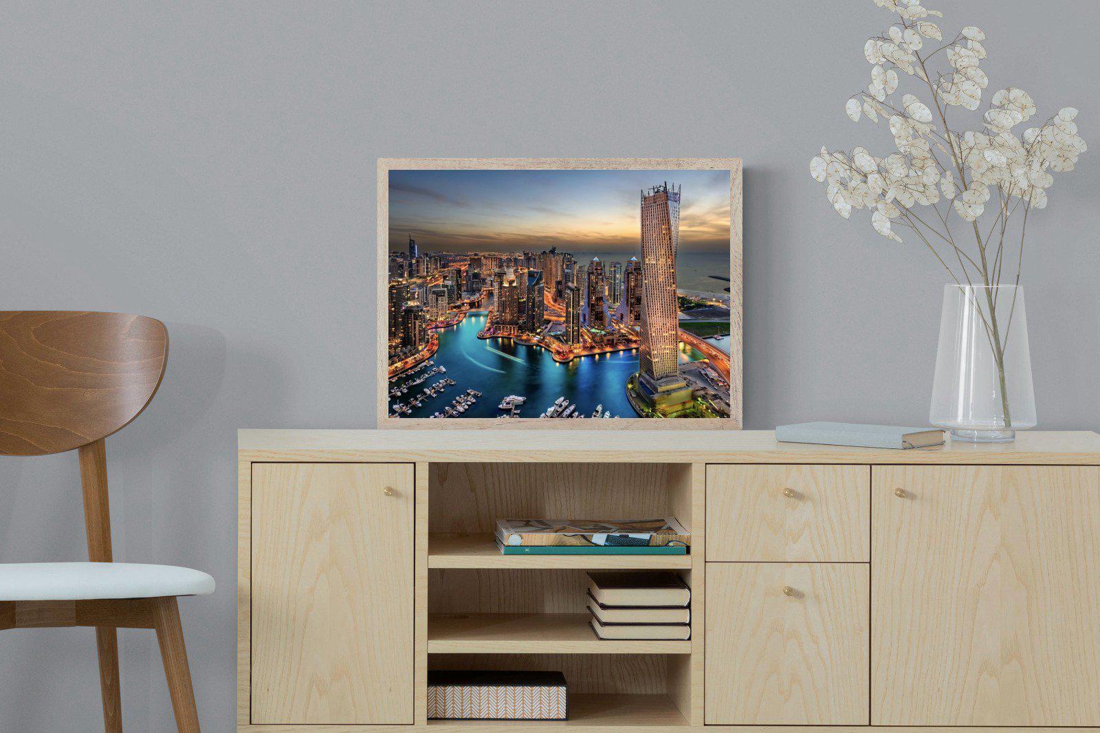 Dubai Colours-Wall_Art-60 x 45cm-Mounted Canvas-Wood-Pixalot