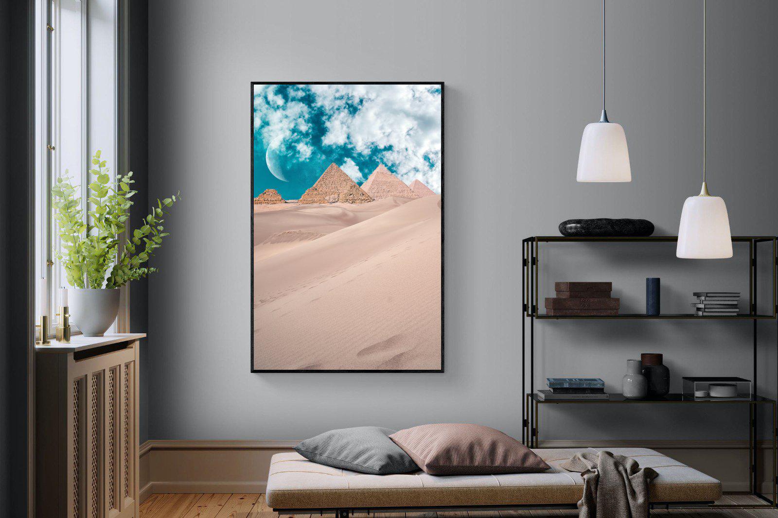 Egypt-Wall_Art-120 x 180cm-Mounted Canvas-Black-Pixalot