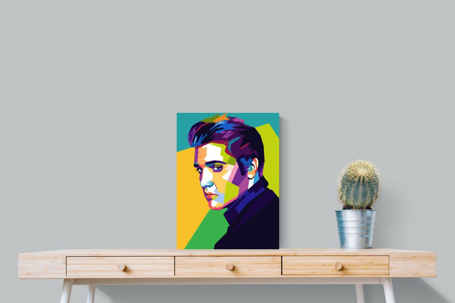 Elvis-Wall_Art-45 x 60cm-Mounted Canvas-No Frame-Pixalot