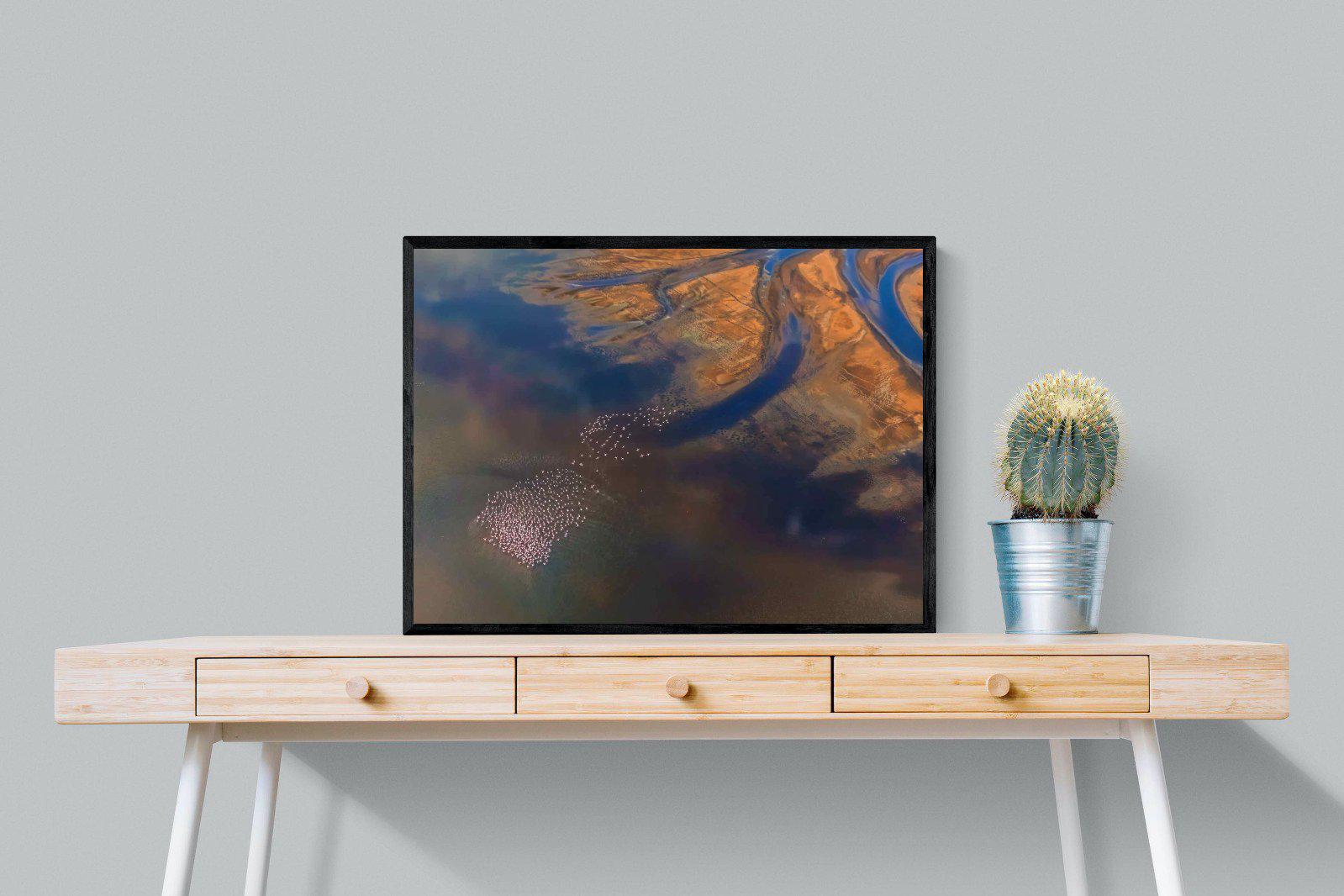 Estuary-Wall_Art-80 x 60cm-Mounted Canvas-Black-Pixalot