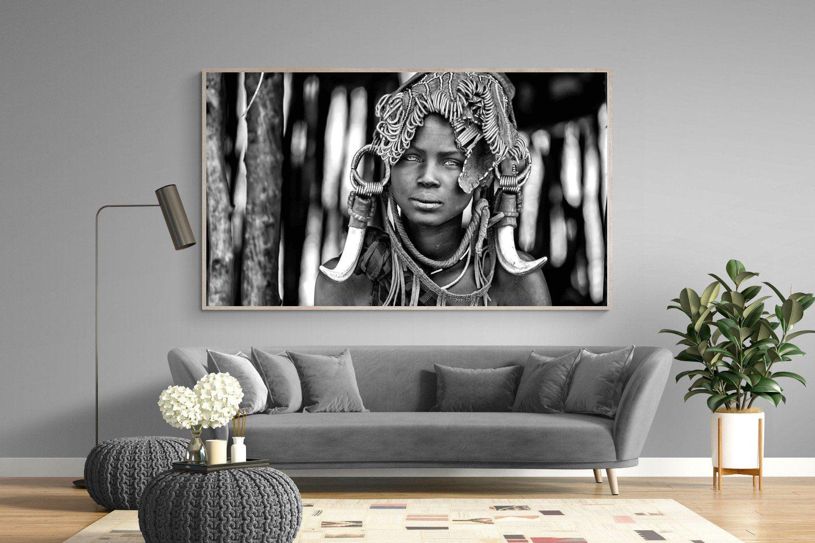 Ethiopian-Wall_Art-220 x 130cm-Mounted Canvas-Wood-Pixalot