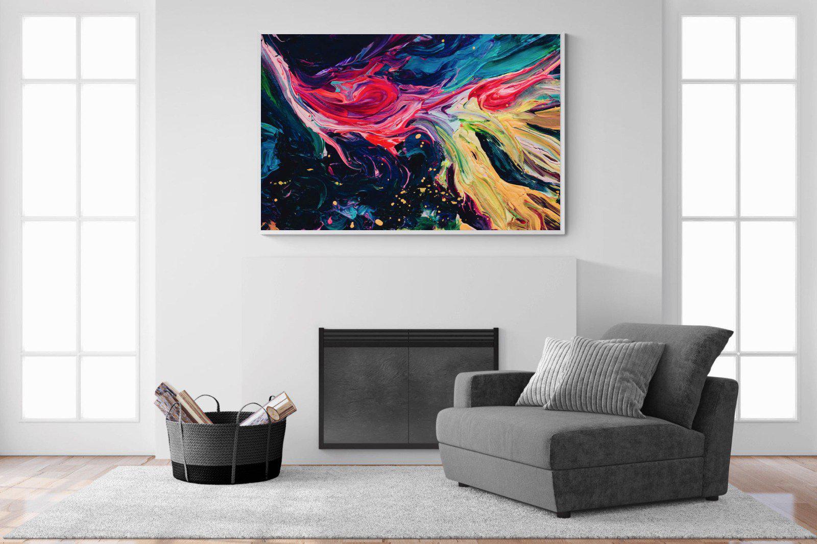 Fireworks-Wall_Art-150 x 100cm-Mounted Canvas-White-Pixalot