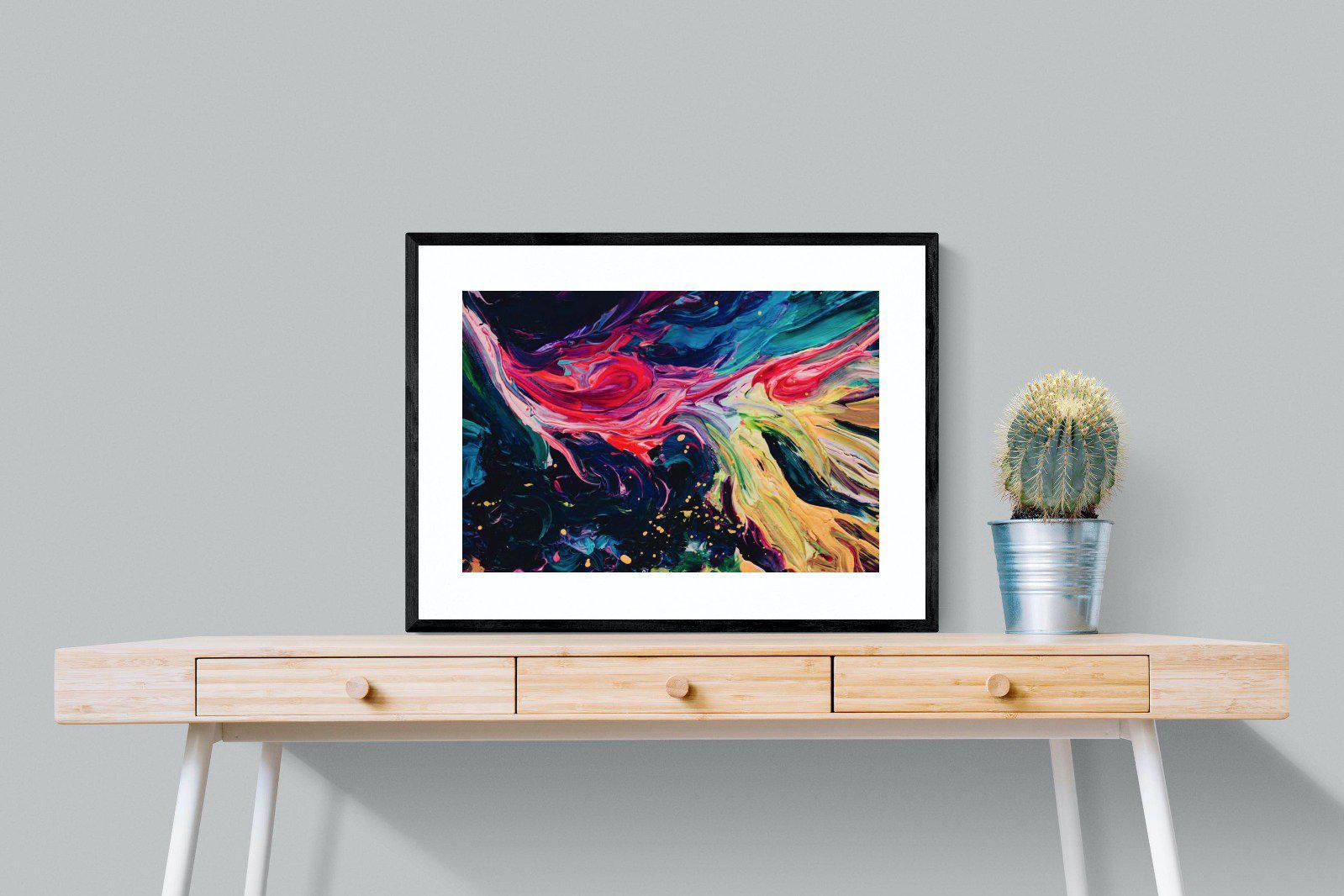 Fireworks-Wall_Art-80 x 60cm-Framed Print-Black-Pixalot