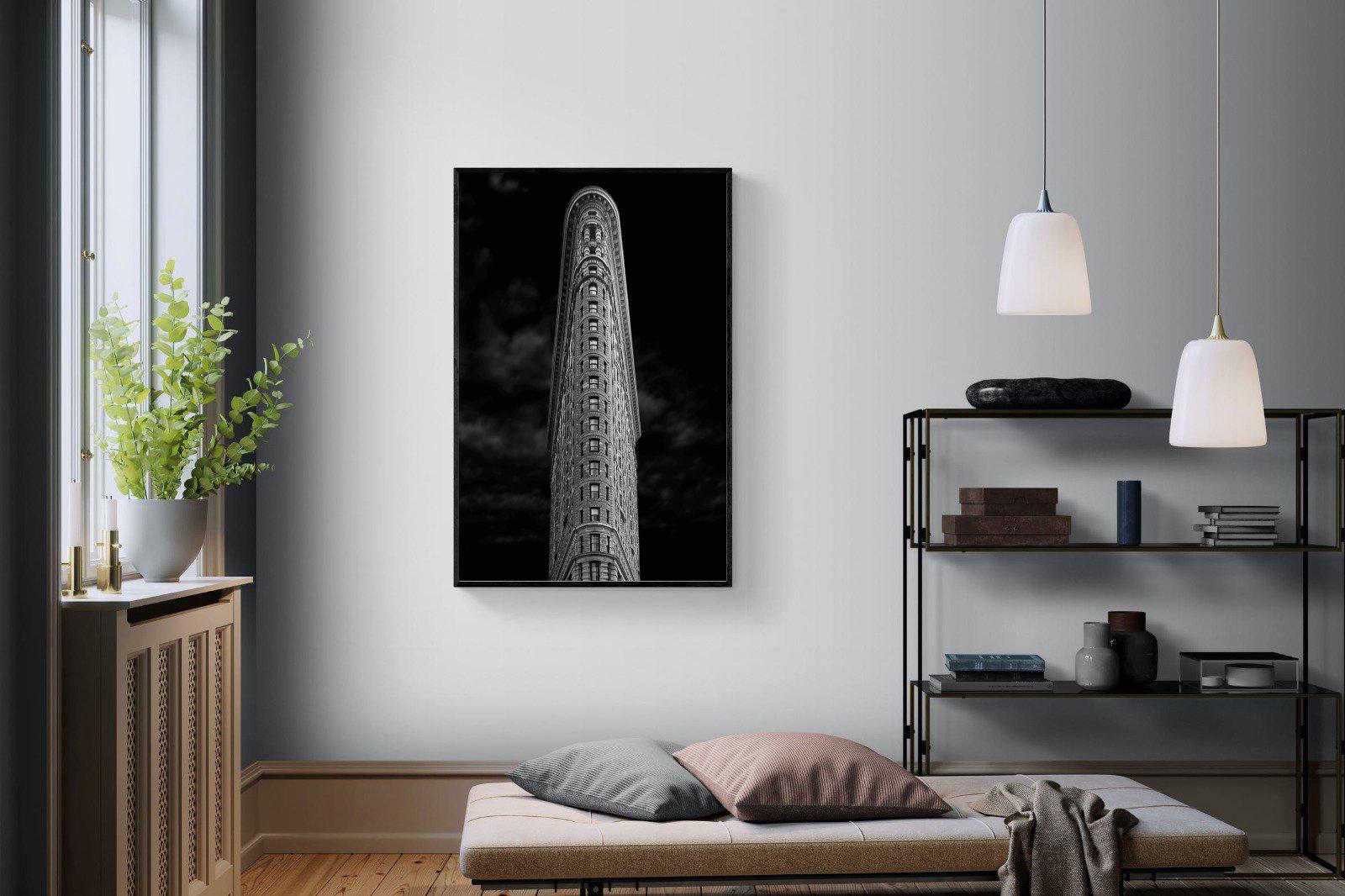 Flatiron-Wall_Art-100 x 150cm-Mounted Canvas-Black-Pixalot