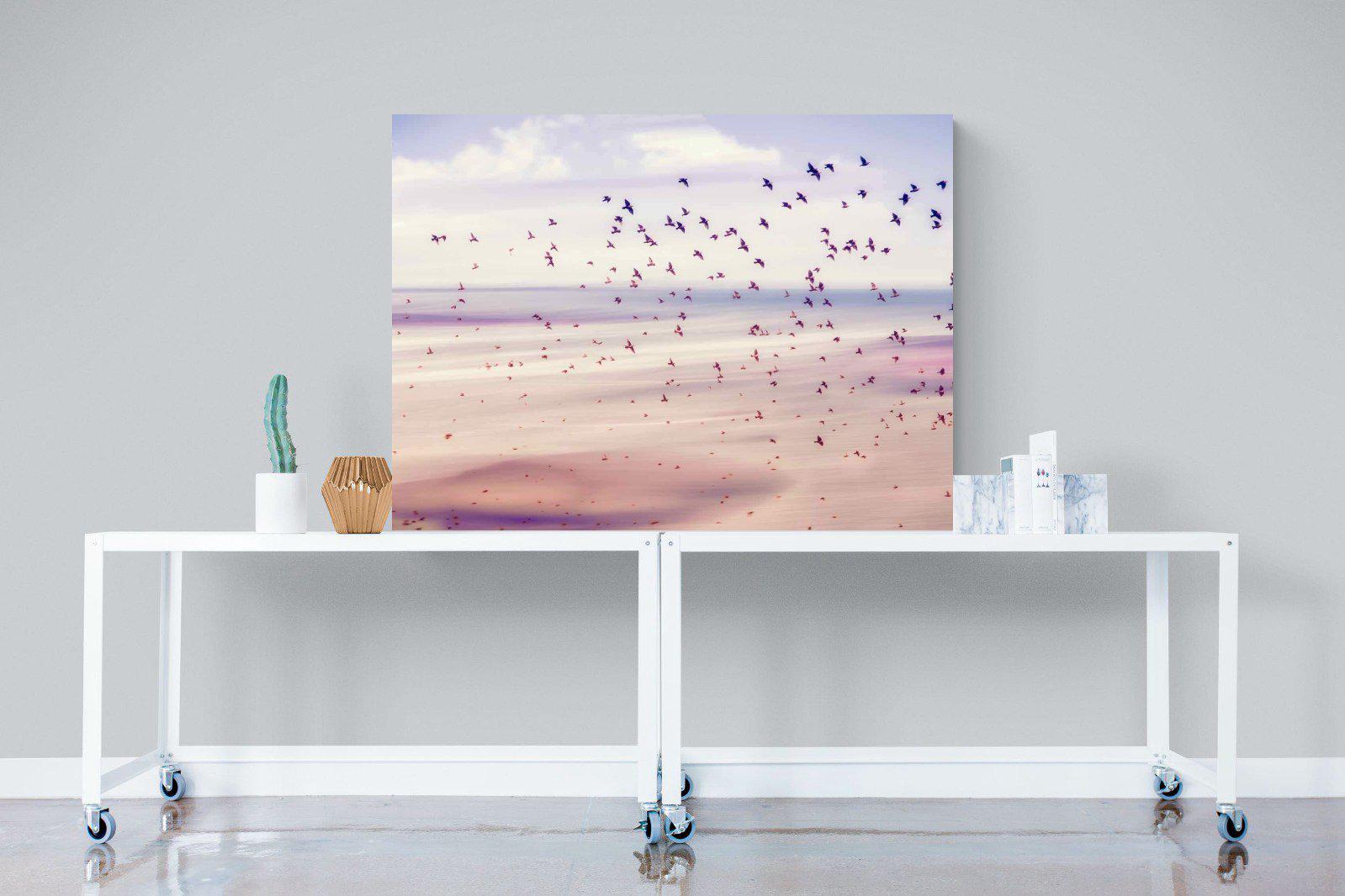 Flock-Wall_Art-120 x 90cm-Mounted Canvas-No Frame-Pixalot