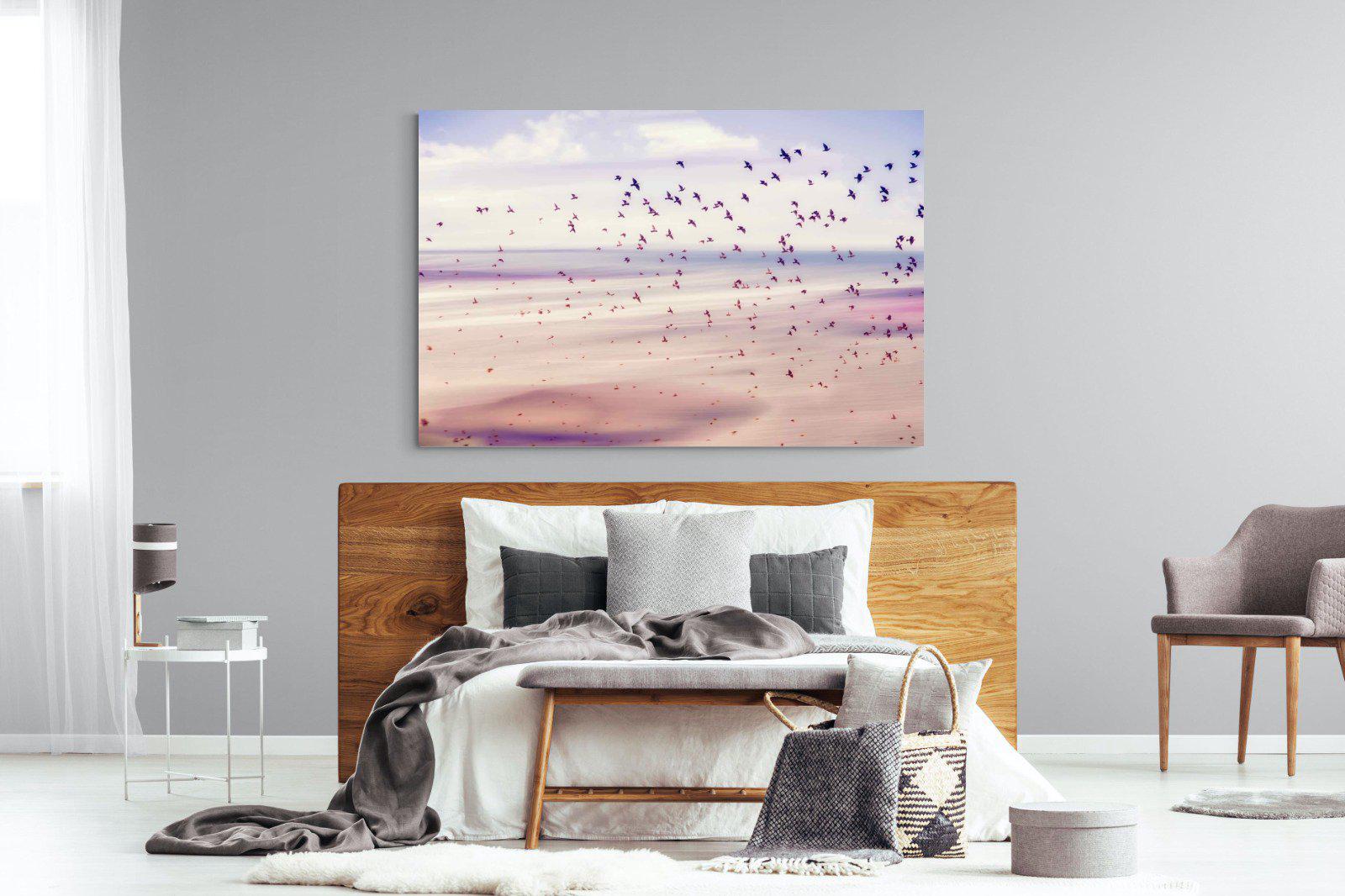 Flock-Wall_Art-150 x 100cm-Mounted Canvas-No Frame-Pixalot