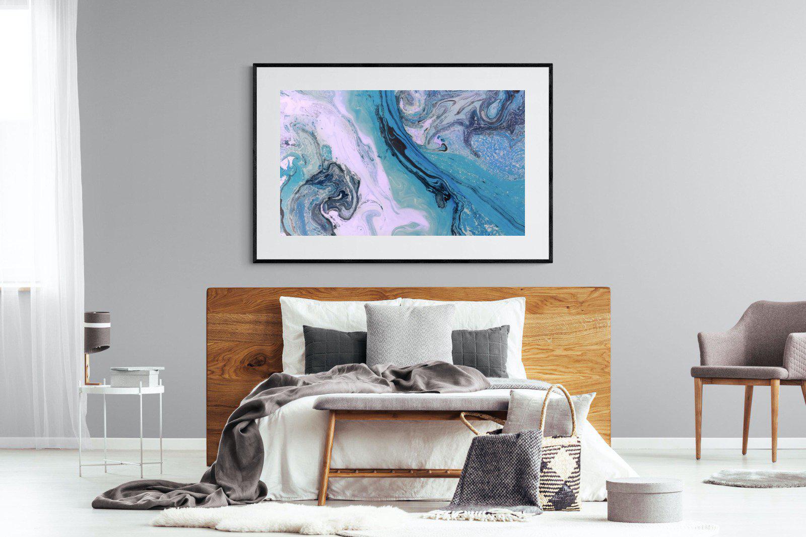 Fluid-Wall_Art-150 x 100cm-Framed Print-Black-Pixalot