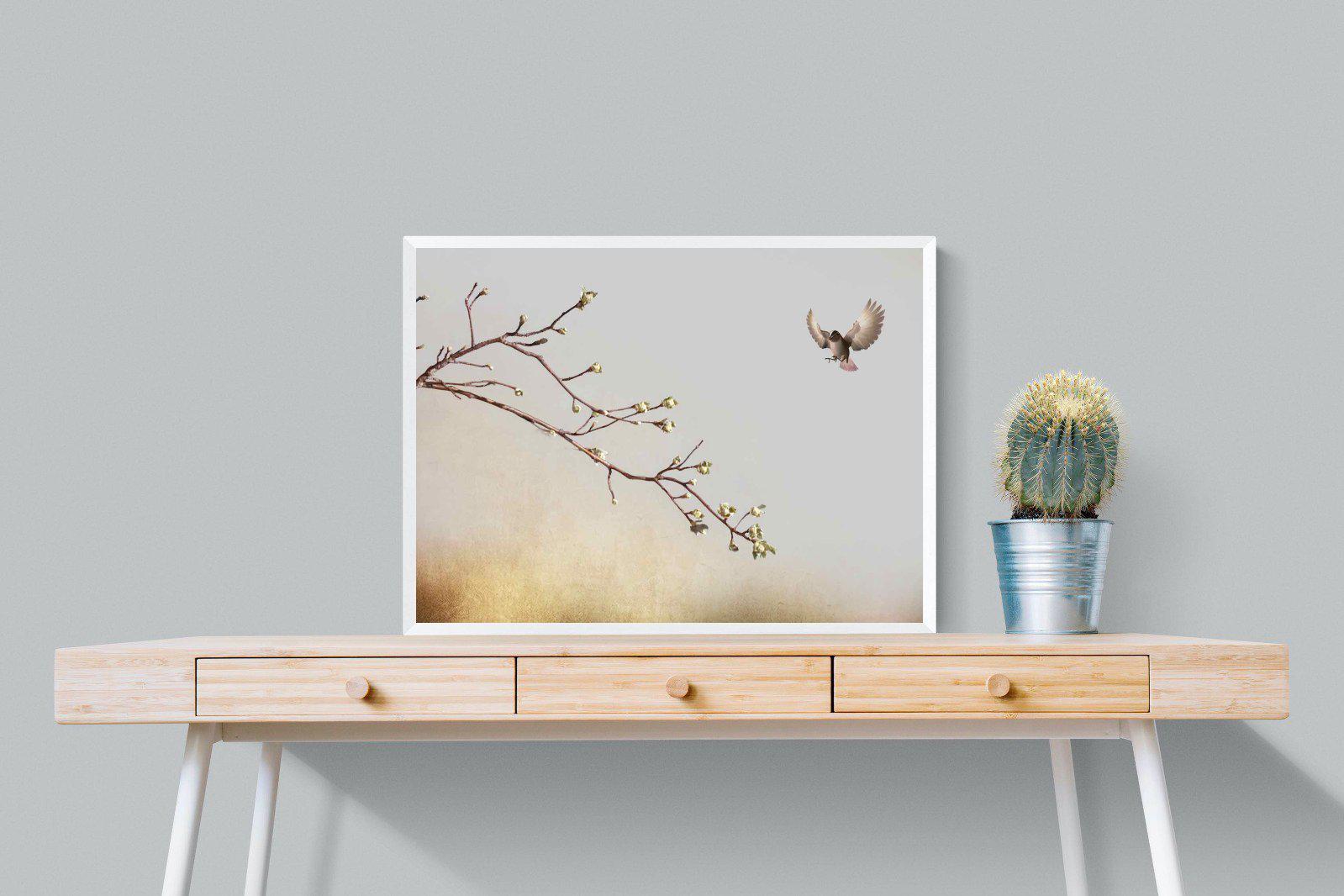 Flutter-Wall_Art-80 x 60cm-Mounted Canvas-White-Pixalot