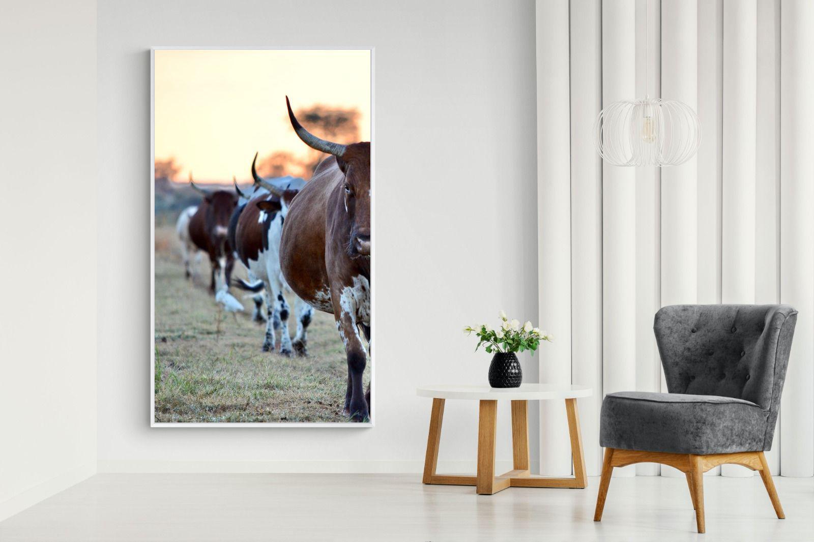 Follow The Leader-Wall_Art-130 x 220cm-Mounted Canvas-White-Pixalot