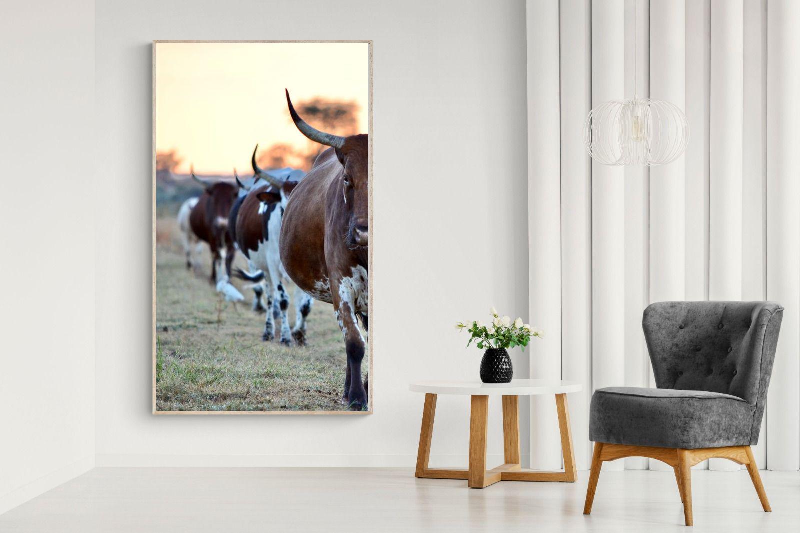 Follow The Leader-Wall_Art-130 x 220cm-Mounted Canvas-Wood-Pixalot