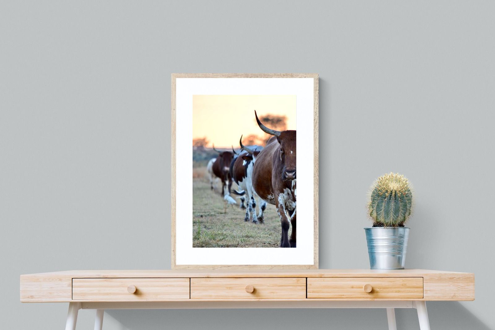 Follow The Leader-Wall_Art-60 x 80cm-Framed Print-Wood-Pixalot