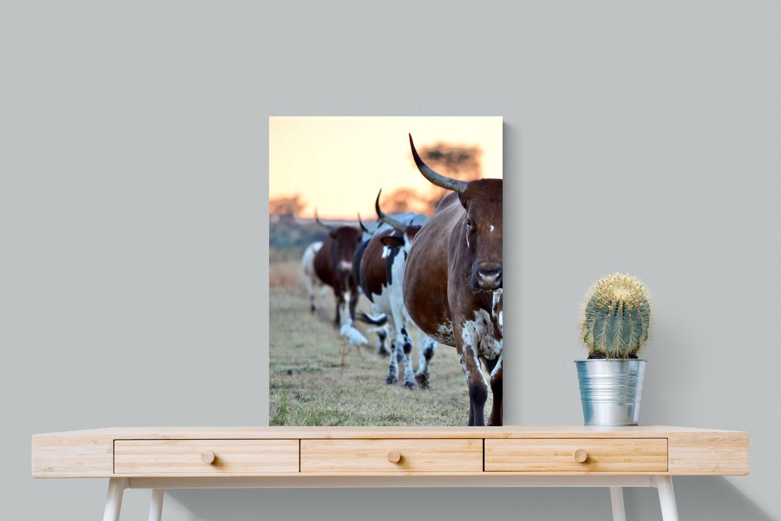 Follow The Leader-Wall_Art-60 x 80cm-Mounted Canvas-No Frame-Pixalot